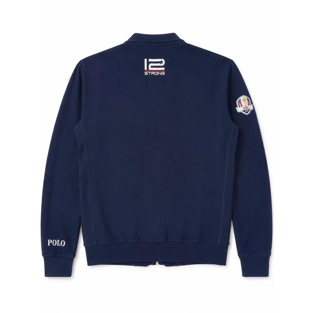 Polo Golf Ralph Lauren 2016 Ryder Cup USA Full Zip Jacket Navy Blue Mens Small S